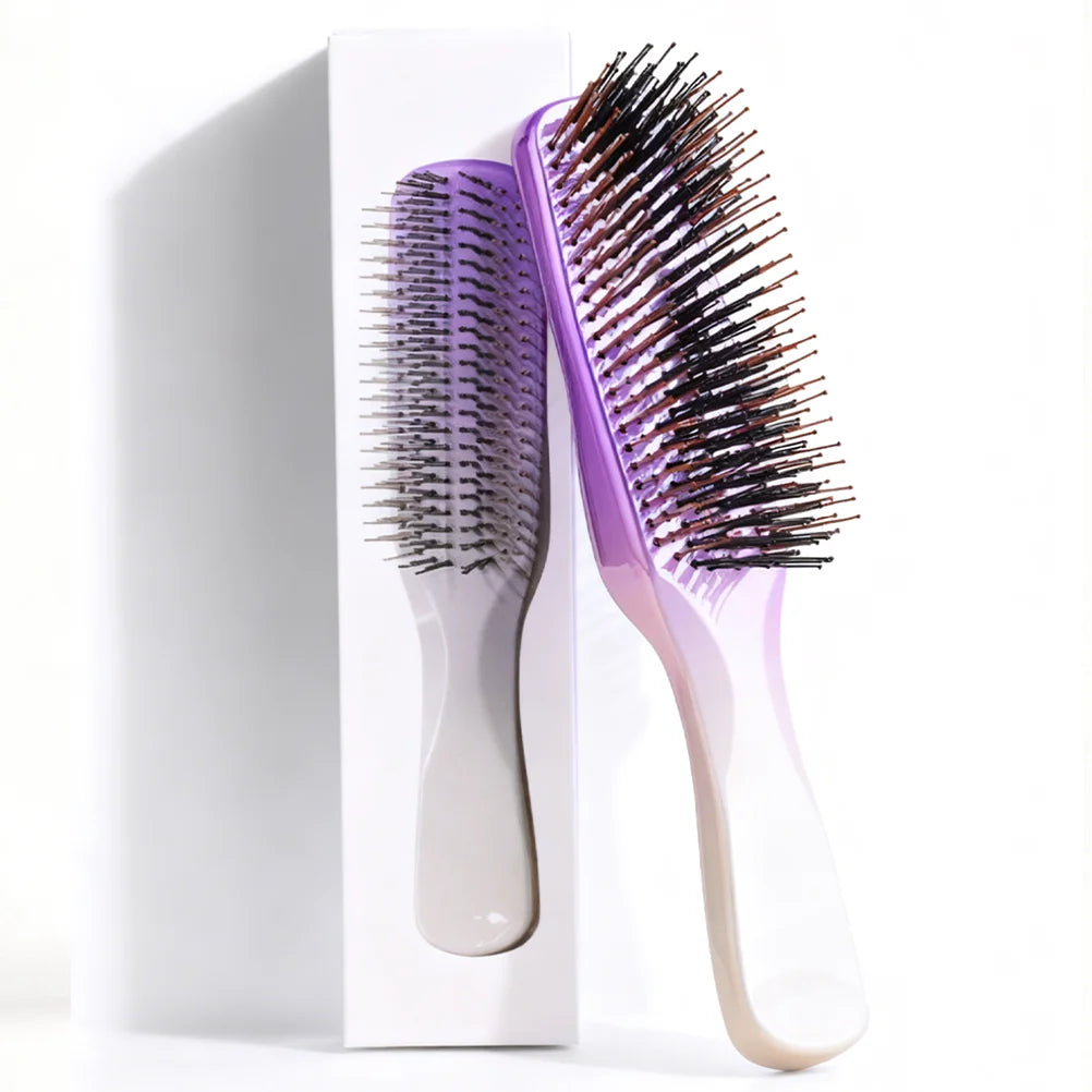Japanese Premium Head Massager Scalp Brush Hair Massager Shampoo Brush Wet Plastic Detangling Brush Hair Cleaning Comb Rose Gold