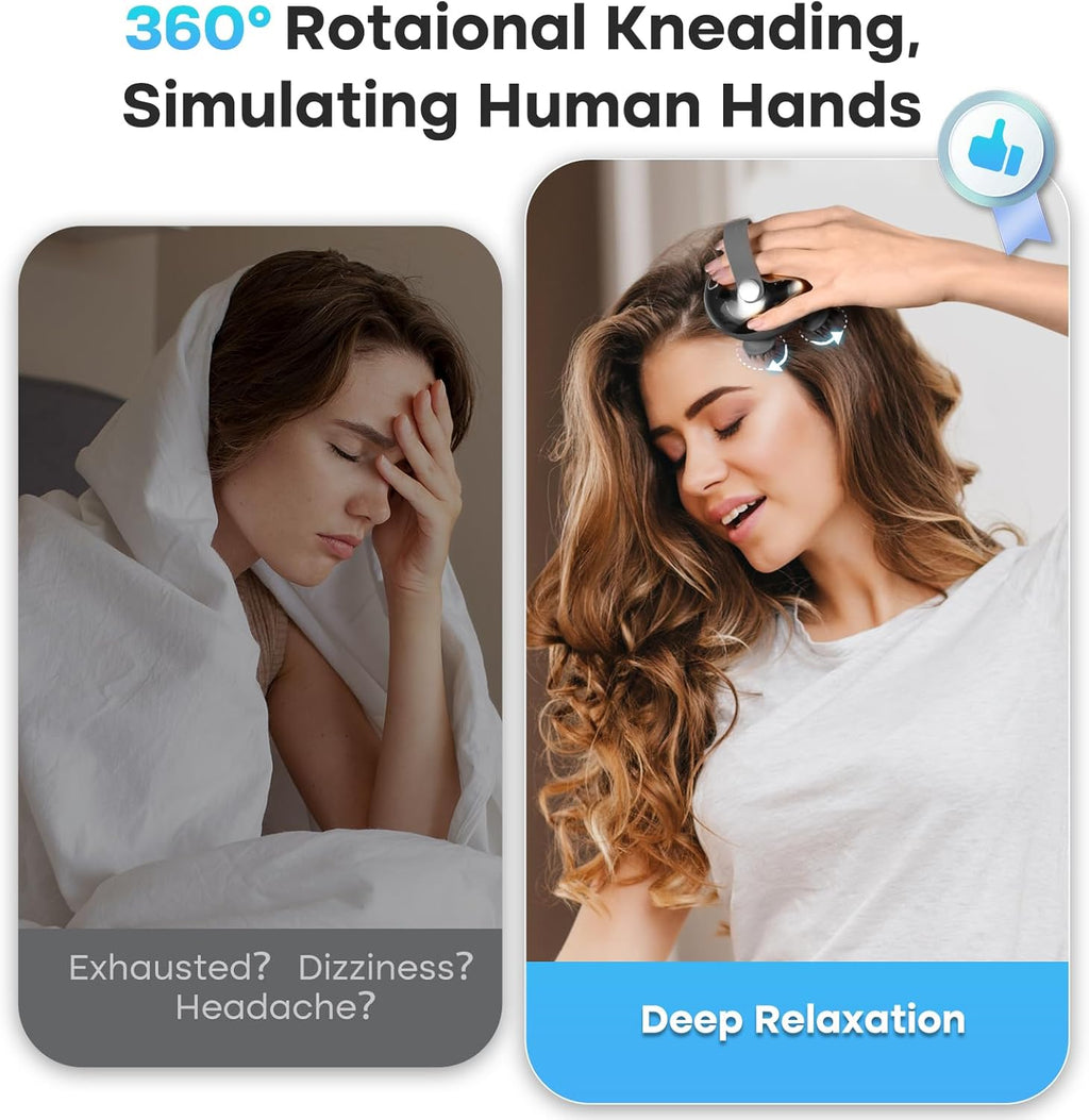 Head Massager Scalp,Electric Scalp Massager,Cordless Hair Massager