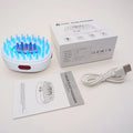 New 7 Colors Red Light Therapy Hair Brush Comb Vibration Massage Hair Growth Scalp Massager with Oil Applicator Head Massager